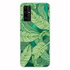 For Huawei Honor 30 Shockproof Painted Transparent TPU Protective Case(Banana Leaf) - 1