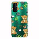 For Huawei Honor 30 Shockproof Painted Transparent TPU Protective Case(Little Brown Bear) - 1