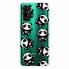 For Huawei Honor 30 Shockproof Painted Transparent TPU Protective Case(Hug Bear) - 1