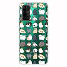 For Huawei Honor 30 Shockproof Painted Transparent TPU Protective Case(MIni Cats) - 1