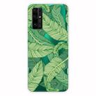 For Huawei Honor 30 Pro Shockproof Painted Transparent TPU Protective Case(Banana Leaf) - 1