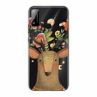 For Huawei Honor Play 4T Shockproof Painted Transparent TPU Protective Case(Flower Deer) - 1