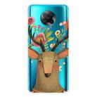 For Xiaomi Redmi K30 Pro Shockproof Painted Transparent TPU Protective Case(Flower Deer) - 1