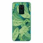 For Xiaomi Redmi Note 9 Shockproof Painted Transparent TPU Protective Case(Banana Leaf) - 1