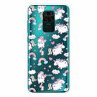 For Xiaomi Redmi Note 9 Shockproof Painted Transparent TPU Protective Case(Horse) - 1
