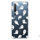 For Xiaomi Mi 10 5G Shockproof Painted Transparent TPU Protective Case(White Sea Lion) - 1