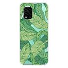 For Xiaomi Mi 10 Lite 5G Shockproof Painted Transparent TPU Protective Case(Banana Leaf) - 1