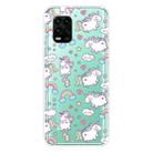 For Xiaomi Mi 10 Lite 5G Shockproof Painted Transparent TPU Protective Case(Horse) - 1
