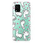 For Xiaomi Mi 10 Lite 5G Shockproof Painted Transparent TPU Protective Case(Alpaca) - 1