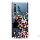 For Xiaomi Mi 10 Pro 5G Shockproof Painted Transparent TPU Protective Case(Flower Girl) - 1