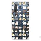 For Xiaomi Mi 10 Pro 5G Shockproof Painted Transparent TPU Protective Case(MIni Cats) - 1