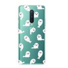 For OnePlus 8 Shockproof Painted Transparent TPU Protective Case(White Sea Lion) - 1