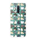 For OnePlus 8 Pro Shockproof Painted Transparent TPU Protective Case(MIni Cats) - 1