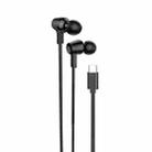 hoco M86 USB-C/Type-C Interface Ocean Universal Digital Earphones with Microphone(Black) - 1