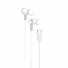 hoco M86 USB-C/Type-C Interface Ocean Universal Digital Earphones with Microphone(White) - 1