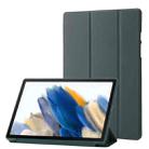 For Lenovo Tab M10 Plus 10.6 3rd Gen 2022 3-fold TPU Leather Tablet Case(Dark Green) - 1