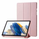 For Lenovo Tab M10 Plus 10.6 3rd Gen 2022 3-fold TPU Leather Tablet Case(Rose Gold) - 1