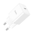 hoco N27 PD 20W Innovative Single Port USB-C/Type-C Charger, EU Plug(White) - 1