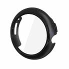 For Google Pixel Watch Tempered Glass Film PC Watch Case(Black) - 1