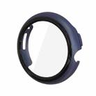 For Google Pixel Watch Tempered Glass Film PC Watch Case(Midnight Blue) - 1