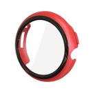 For Google Pixel Watch Tempered Glass Film PC Watch Case(Red) - 1