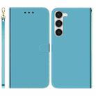 For Samsung Galaxy S23 5G Imitated Mirror Surface Flip Leather Phone Case(Blue) - 1