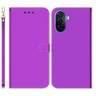 For Huawei nova Y70 Plus Imitated Mirror Surface Flip Leather Phone Case(Purple) - 1