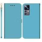 For Xiaomi 12T Pro Imitated Mirror Surface Flip Leather Phone Case(Blue) - 1