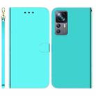 For Xiaomi 12T Pro Imitated Mirror Surface Flip Leather Phone Case(Mint Green) - 1