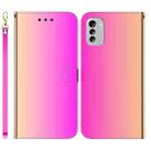 For Nokia G60 Imitated Mirror Surface Flip Leather Phone Case(Gradient Color) - 1
