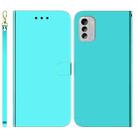 For Nokia G60 Imitated Mirror Surface Flip Leather Phone Case(Mint Green) - 1