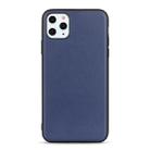 For iPhone 11 Pro Lambskin Texture Protective Case(Blue) - 1