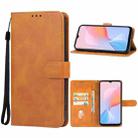 For vivo Y73t Leather Phone Case(Brown) - 1