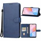 For vivo Y73t Leather Phone Case(Blue) - 1