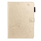 For iPad Pro 11 (2020) Butterflies Embossing Pattern Horizontal Flip Leather Tablet Case with Holder & Card Slot(Gold) - 2