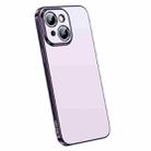 For iPhone 14 SULADA Electroplating Frosted All-inclusive TPU Phone Case(Purple) - 1