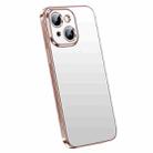 For iPhone 14 SULADA Electroplating Frosted All-inclusive TPU Phone Case(Pink) - 1