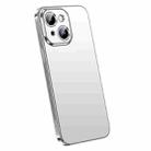 For iPhone 14 SULADA Electroplating Frosted All-inclusive TPU Phone Case(Silver) - 1