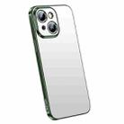 For iPhone 14 Plus SULADA Electroplating Frosted All-inclusive TPU Phone Case(Green) - 1