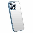 For iPhone 14 Pro SULADA Electroplating Frosted All-inclusive TPU Phone Case(Sierra Blue) - 1