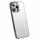 For iPhone 14 Pro SULADA Electroplating Frosted All-inclusive TPU Phone Case(Green) - 1