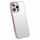 For iPhone 14 Pro SULADA Electroplating Frosted All-inclusive TPU Phone Case(Pink) - 1