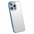 For iPhone 14 Pro Max SULADA Electroplating Frosted All-inclusive TPU Phone Case(Sierra Blue) - 1