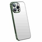 For iPhone 14 Pro Max SULADA Electroplating Frosted All-inclusive TPU Phone Case(Green) - 1