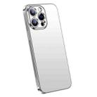 For iPhone 14 Pro Max SULADA Electroplating Frosted All-inclusive TPU Phone Case(Silver) - 1