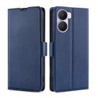 For Honor Play 40 Plus Ultra-thin Voltage Side Buckle Horizontal Flip Leather Phone Case(Blue) - 1