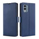 For Nokia X30 5G Ultra-thin Voltage Side Buckle Horizontal Flip Leather Phone Case(Blue) - 1