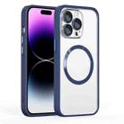 For iPhone 11 Cat Eyes MagSafe Shockproof Protective Phone Case(Dark Blue) - 1