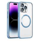 For iPhone 11 Cat Eyes MagSafe Shockproof Protective Phone Case(Sierra Blue) - 1