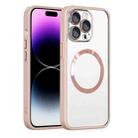 For iPhone 13 Cat Eyes MagSafe Shockproof Protective Phone Case(Pink) - 1